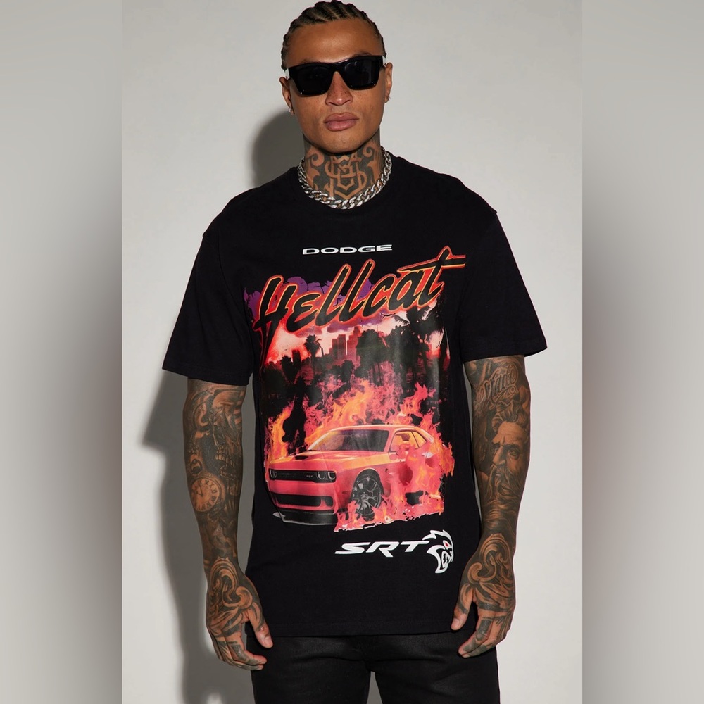 NWT Dodge x Reason Hellcat T-shirt SZ M